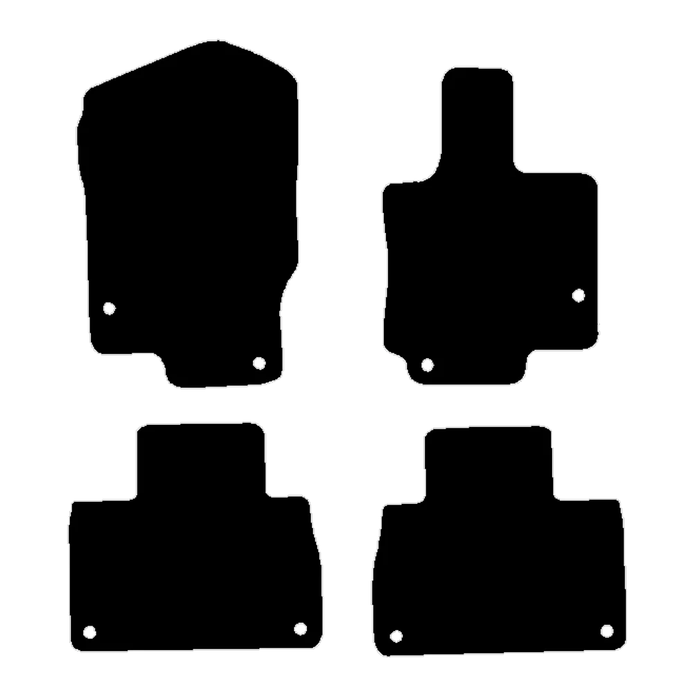 Mercedes GLE 2019 to Current W167 SUV 353mm Drivers clip spacing Car Mats